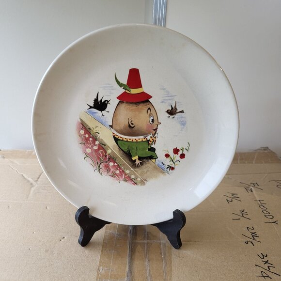 Vintage Old Foley HUMPTY DUMPTY Plate James Kent England 7 3/4” GUC "BIN F" - Picture 1 of 7
